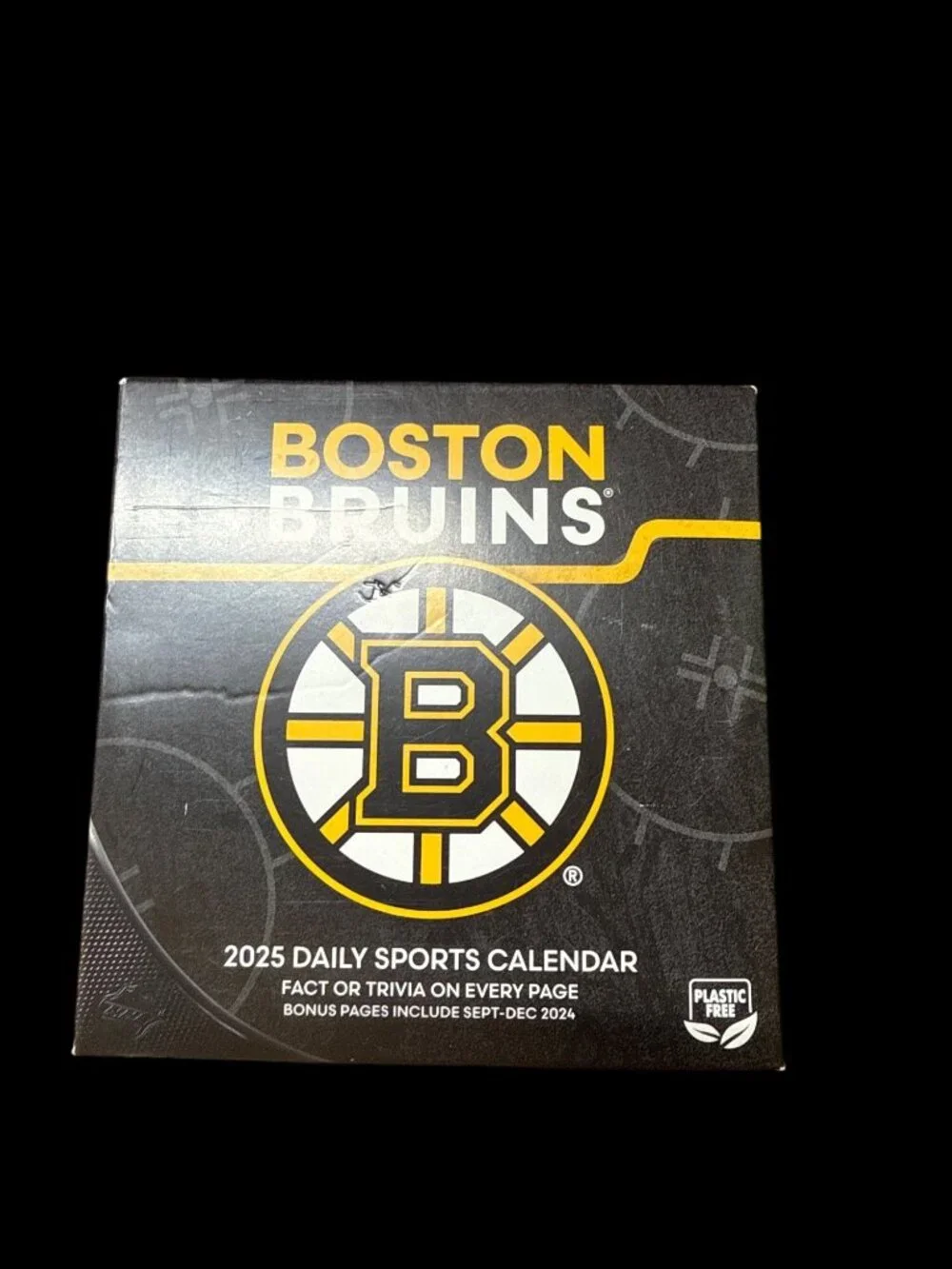 Boston Bruins 2025 Daily Sports Calendar Trivia & Facts New in Box